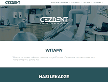 Tablet Screenshot of cezdent.com
